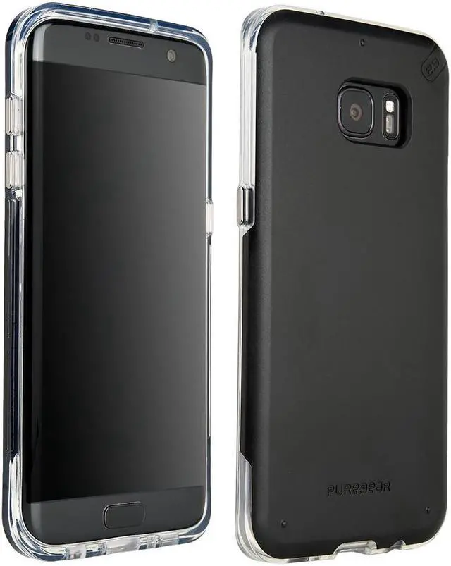 Alt view image 8 of 11 - PUREGEAR DUALTEK PRO BLACK ANTI-SHOCK CASE HARD COVER FOR SAMSUNG GALAXY S7 EDGE