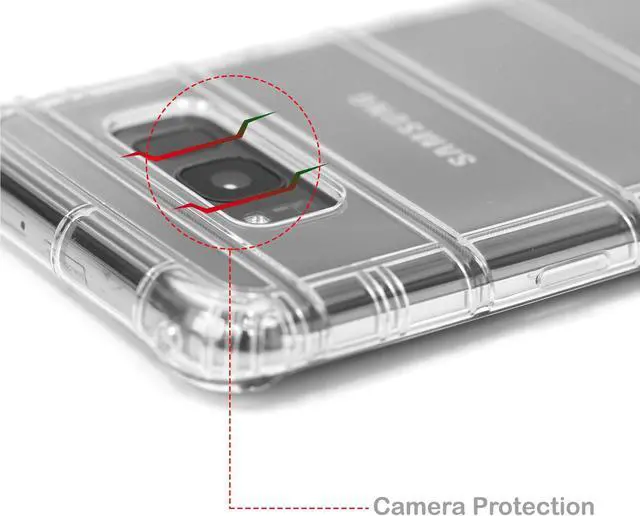 Alt view image 5 of 7 - CLEAR TRANSPARENT AIR CUSHION TPU FLEXIBLE GRIP CASE COVER FOR SAMSUNG GALAXY S8
