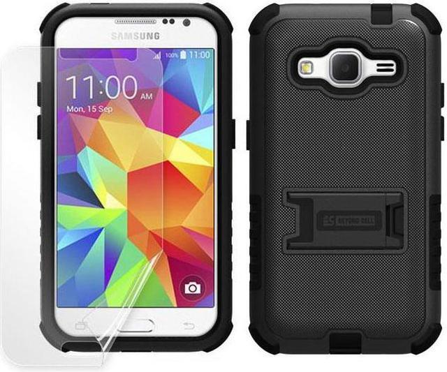 Main image of BLACK TRI-SHIELD CASE COVER STAND SCREEN SAVER FOR SAMSUNG GALAXY PREVAIL LTE
