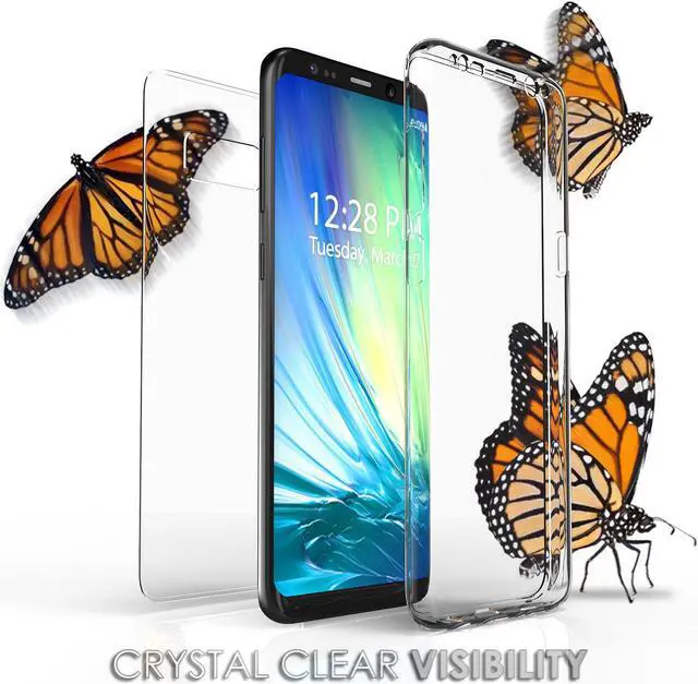 Alt view image 3 of 7 - TRI-MAX CLEAR SCREEN GUARD FULL BODY WRAP CASE FOR SAMSUNG GALAXY S8 PLUS, S8+
