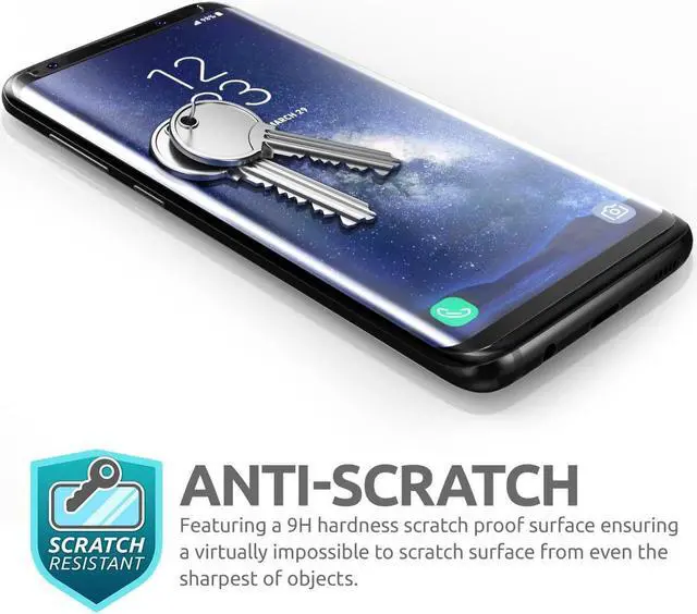 Alt view image 5 of 7 - FULL SIZE HARD TEMPERED GLASS SCREEN PROTECTOR SAVER FOR SAMSUNG GALAXY S9 PLUS