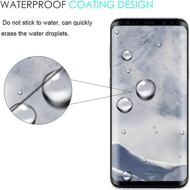 Alt view image 4 of 7 - FULL SIZE HARD TEMPERED GLASS SCREEN PROTECTOR SAVER FOR SAMSUNG GALAXY S9 PLUS
