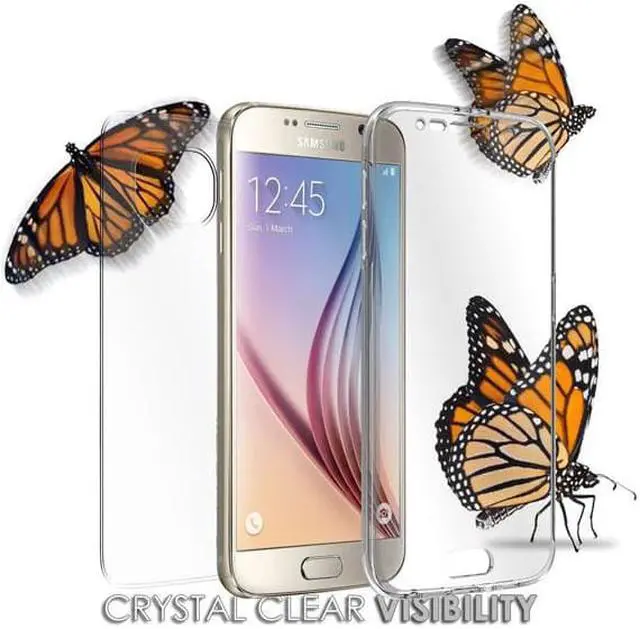Alt view image 3 of 6 - TRI-MAX TRANSPARENT CLEAR SCREEN GUARD TPU CASE SLIM COVER FOR SAMSUNG GALAXY S6