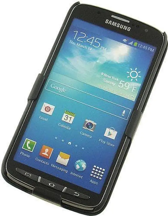 Alt view image 4 of 7 - BLACK HARD CASE + BELT CLIP HOLSTER STAND FOR AT&T SAMSUNG GALAXY S4 ACTIVE i537