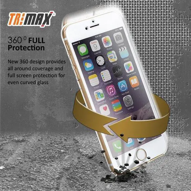 Alt view image 4 of 6 - NEW TRI-MAX CLEAR SCREEN GUARD TPU CASE SLIM COVER FOR APPLE iPHONE 6 PLUS +