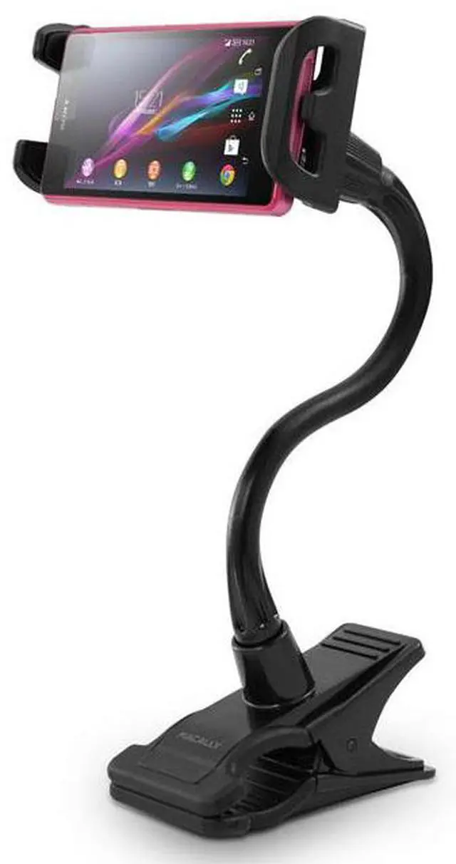 Alt view image 11 of 18 - MACALLY CLIPMOUNT Adjustable Clip-on Mount Holder for Tablet or Smartphone