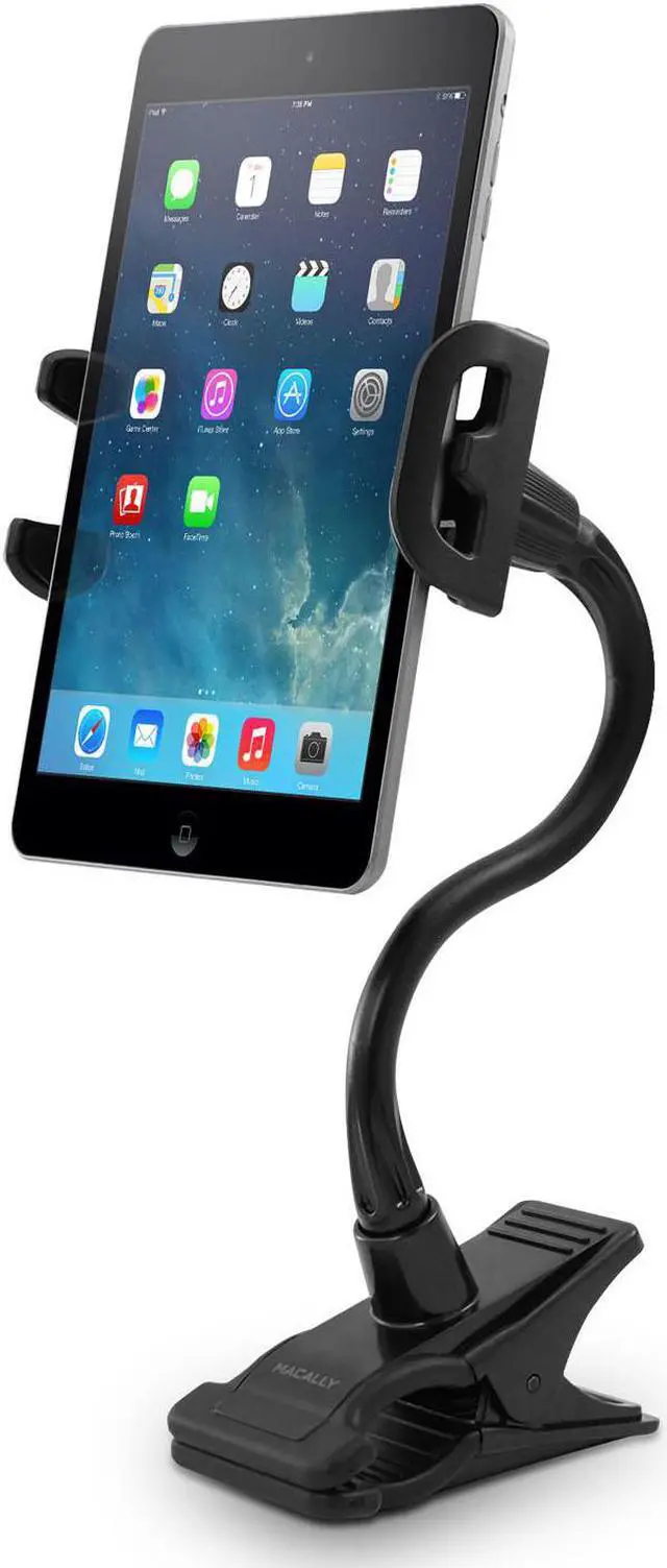 Alt view image 8 of 18 - MACALLY CLIPMOUNT Adjustable Clip-on Mount Holder for Tablet or Smartphone