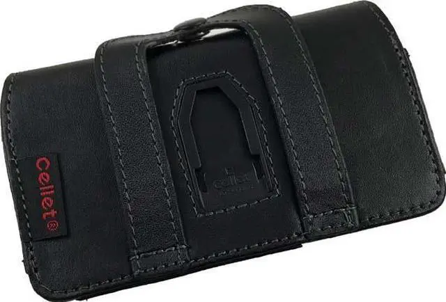 Alt view image 3 of 6 - CELLET NOBLE BLACK LEATHER CASE BELT CLIP FOR BLACKBERRY CURVE 9360 9330 8330