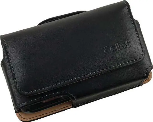 Main image of CELLET NOBLE BLACK LEATHER CASE BELT CLIP FOR BLACKBERRY CURVE 9360 9330 8330
