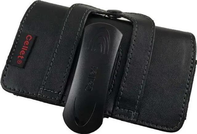 Alt view image 4 of 6 - CELLET NOBLE BLACK LEATHER CASE BELT CLIP FOR BLACKBERRY CURVE 9360 9330 8330