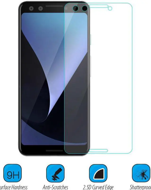 Alt view image 3 of 6 - 2X CLEAR HARD TEMPERED GLASS SCREEN PROTECTOR CRACK SAVER FOR GOOGLE PIXEL 3