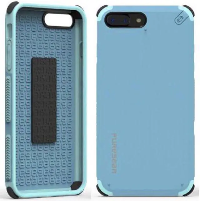Main image of PureGear Soft Blue Dualtek Extreme Rugged Case Cover for iPhone 8 Plus, 7 Plus
