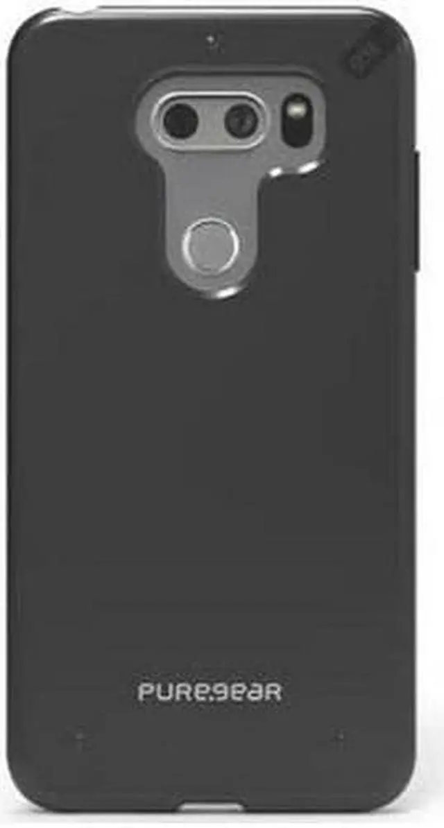 Alt view image 2 of 3 - PureGear Jet Black Slim Shell Case Hard Cover for LG V30/V30 Plus/V30s/V35