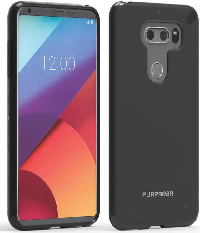 Main image of PureGear Jet Black Slim Shell Case Hard Cover for LG V30/V30 Plus/V30s/V35