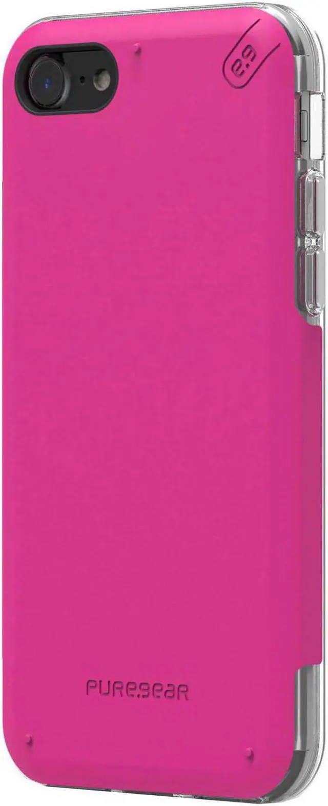 Alt view image 3 of 8 - PureGear DualTek Pro Matte Magenta Pink Case Cover for Apple iPhone SE 2020