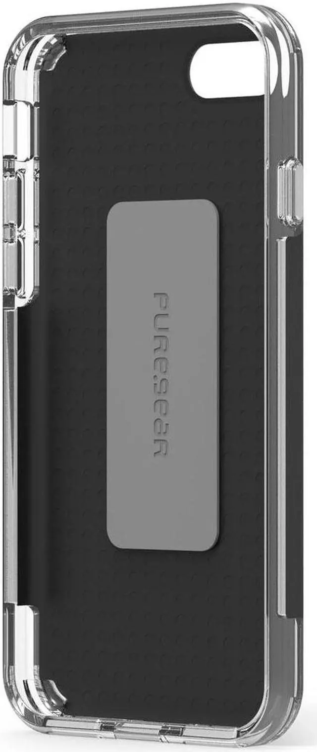 Alt view image 3 of 8 - PureGear DualTek Pro Matte Black Case Cover for Apple iPhone SE 2020