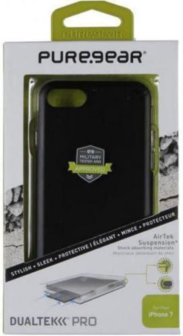 Alt view image 5 of 8 - PureGear DualTek Pro Matte Black Case Cover for Apple iPhone SE 2020