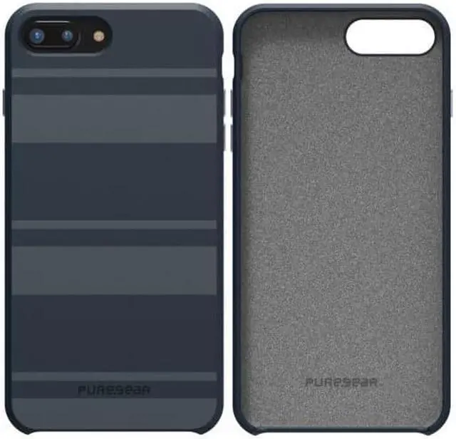 Alt view image 5 of 8 - PureGear Midnight Blue SOFT-TEK Case Skin Cover for iPhone 8 Plus/7 Plus/6 Plus