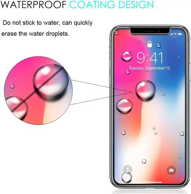 Alt view image 4 of 6 - 2X Tempered Glass Screen Protector Scratch Guard for Apple iPhone XR 6.1"