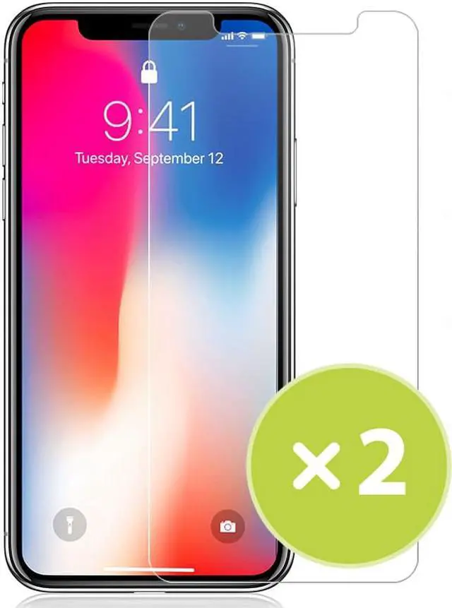Main image of 2X Tempered Glass Screen Protector Scratch Guard for Apple iPhone XR 6.1"