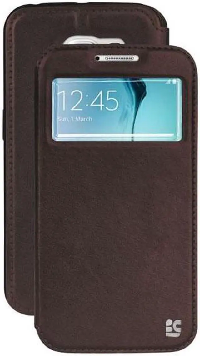 Alt view image 2 of 4 - BROWN INFOLIO WINDOW WALLET CREDIT ID CARD CASE STAND FOR SAMSUNG GALAXY S6 EDGE