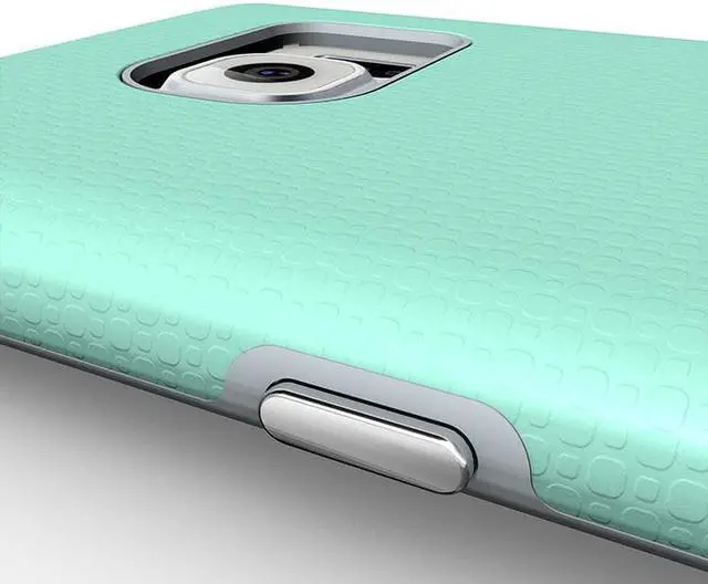 Alt view image 4 of 7 - ANTI-SLIP MINT TEXTURED GRIP SKIN HARD CASE COVER FOR SAMSUNG GALAXY S7 EDGE