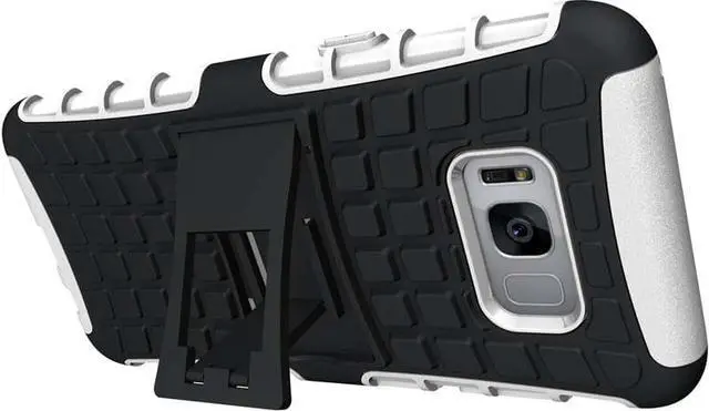 Alt view image 2 of 7 - WHITE GRENADE GRIP SKIN HARD CASE COVER STAND FOR SAMSUNG GALAXY S8 PLUS, S8+
