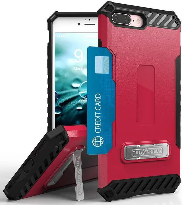 HOT PINK CASE WALLET SLOT WRIST STRAP LANYARD FOR APPLE iPHONE