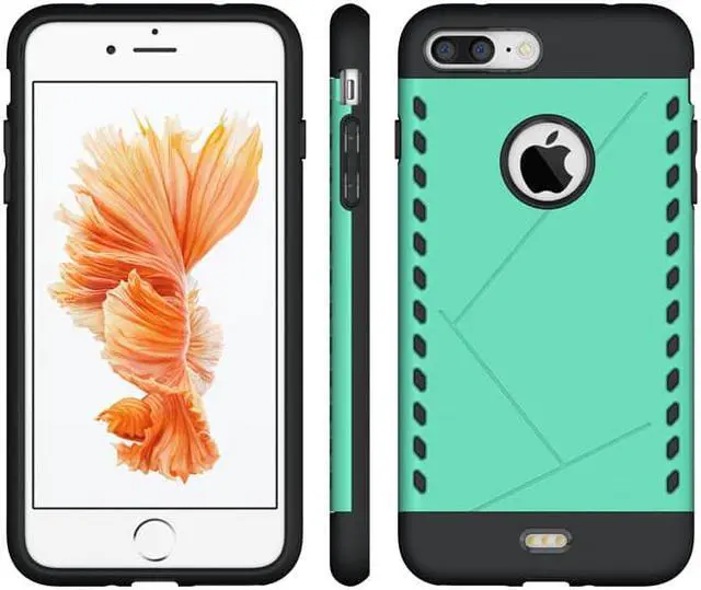 Alt view image 2 of 7 - TEAL MINT TOUGH SLIM ARMOR SHIELD CASE HARD COVER FOR APPLE iPHONE 7/8 PLUS