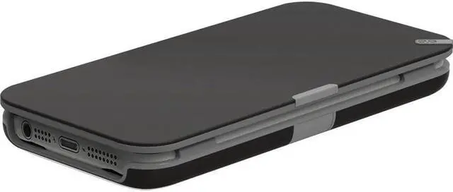 Alt view image 5 of 6 - PUREGEAR BLACK FOLIO WALLET CASE COVER CARD SLOT STAND FOR iPHONE 5 5s SE (2016)