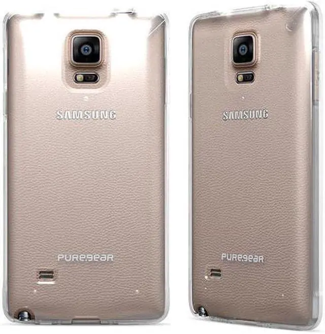 Alt view image 14 of 16 - PureGear Slim Shell Clear/Clear Case for Samsung Galaxy Note 4 60855PG