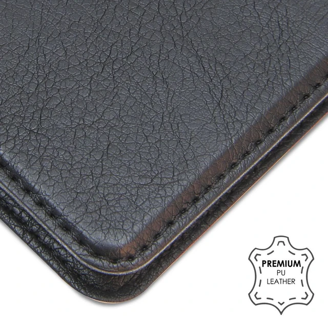 Alt view image 6 of 7 - Black Wallet Case Credit Card Slot + Wrist Strap for Samsung Galaxy S10 Plus