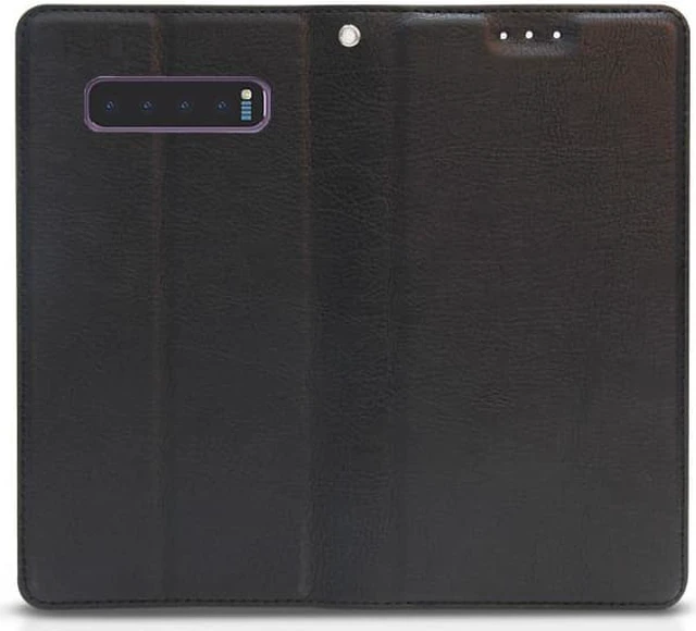 Alt view image 5 of 7 - Black Wallet Case Credit Card Slot + Wrist Strap for Samsung Galaxy S10 Plus