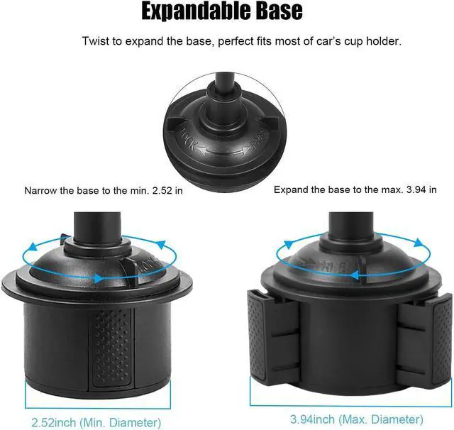 Alt view image 5 of 7 - Cup Holder Phone Car Mount (Compatible with Magsafe) - for iPhone 16 15 14 13