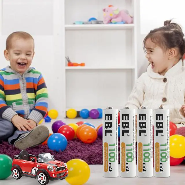 Alt view image 5 of 6 - EBL 12 piece 1100mAh 1.2V AAA Battery + Battery Charger for AA AAA Ni-MH Ni-Cd Rechargeable Batteries