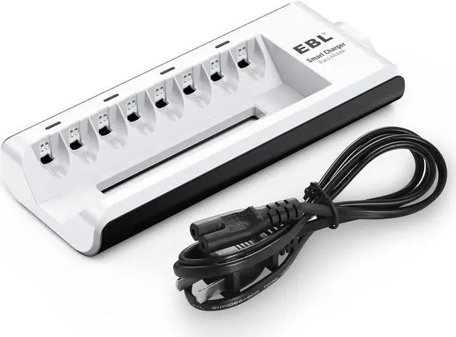 Alt view image 2 of 7 - EBL 4pcs 1100mAh 1.2V AAA Rechargeable Batteries + Battery Charger For AA AAA Ni-MH/Cd Battery