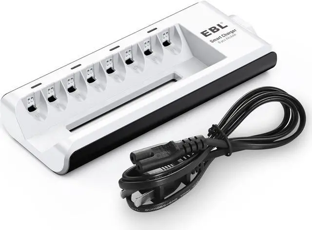 Alt view image 2 of 6 - EBL 12 piece 1100mAh 1.2V AAA Battery + Battery Charger for AA AAA Ni-MH Ni-Cd Rechargeable Batteries