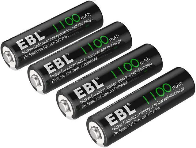 Alt view image 6 of 7 - EBL 4pcs AA 1100mAh Ni-Cd Rechargeable Batteries for Garden Solar Light, Keyboards