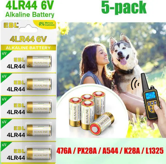 Main image of EBL 5Pcs 4LR44 6V Battery A544 4G13 PX28A Alkaline Batteries for Electric Toys Mouse Alarm Electric Toothbrush