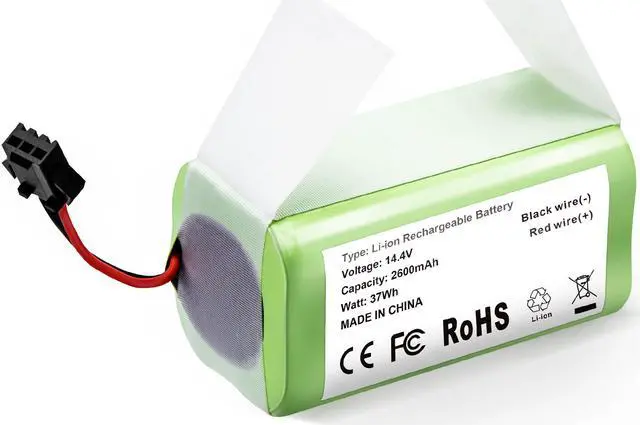 Alt view image 5 of 7 - 14.4v 2800mAh Li-ion Rechargeable Replacement Battery for Ecovacs Deebot N79S, DN622, Eufy RoboVac 11, 11S,11S MAX, 30, 15C, 15T, 12, 35C - Upgraded