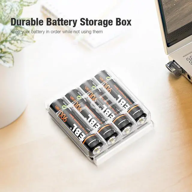 Alt view image 5 of 7 - EBL 4 Pcs USB Rechargeable Lithium ion AAA Batteries - 1.5V Long Lasting Rechargeable Triple A Battery Quick Charge in 2H