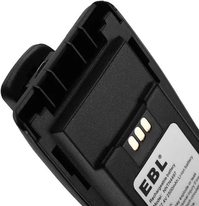 Alt view image 5 of 7 - EBL 2500mAh 7.4V NNTN4496 NNTN4497 Li-ion Rechargeable Battery for Motorola PR400 CP150 200 EP450