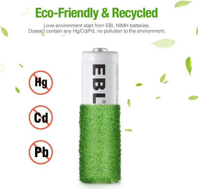 Alt view image 7 of 7 - EBL 12 Pack 1.2V AA Battery 2300mAh Ni-MH Rechargeable Batteries for Camera Microphone Radio