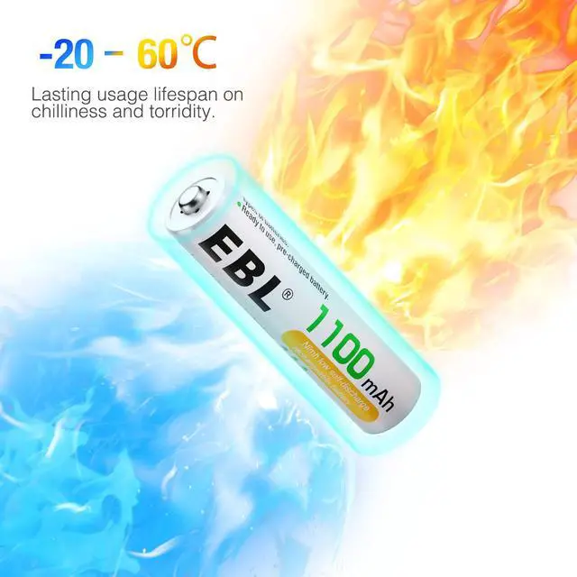 Alt view image 5 of 7 - EBL 12 Pcs 1100mAh AAA Ni-MH Battery 1.2V Rechargeable Batteries for Electric Toothbrush Toys
