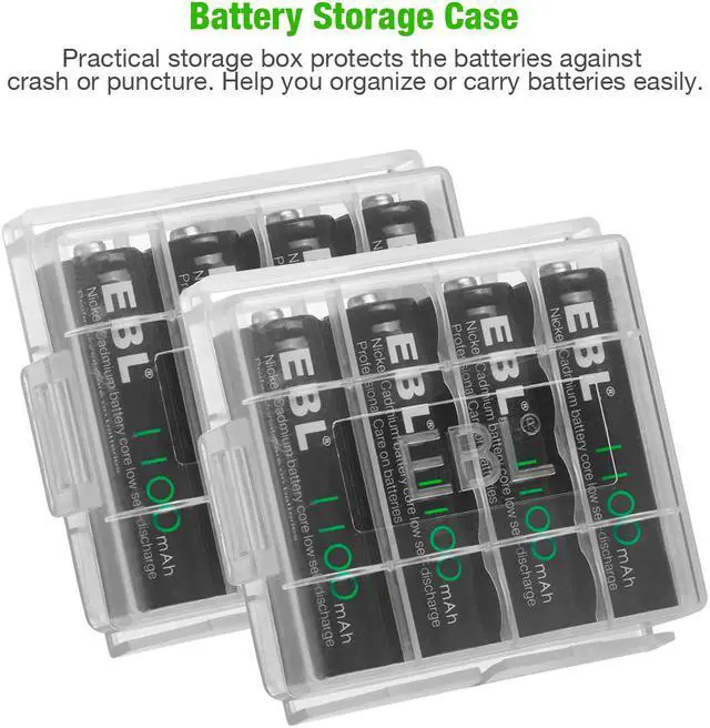 Alt view image 5 of 7 - EBL 8pcs AA 1100mAh Ni-CD Rechargeable Batteries for TV Wireless Mouse + 807 Smart DC Battery Charger for AA AAA Ni-MH Ni-CD Battery