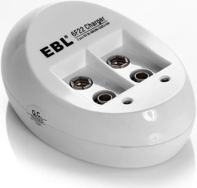 Alt view image 4 of 7 - EBL 2pcs 280mAh Ni-MH Rechargeable 9V Batteries for Toys, Game Control, Microphone + EBL Charger for Li-ion/Ni-MH/Ni-CD Battery