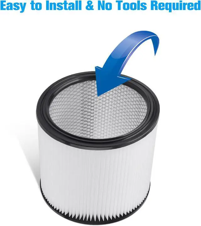 Alt view image 4 of 7 - Housmile Cartridge Filter Replacement for Shop Vac 90304 9030400 903-04-00 903-04 Wet Dry Vacs Vaccum 5 gallon+