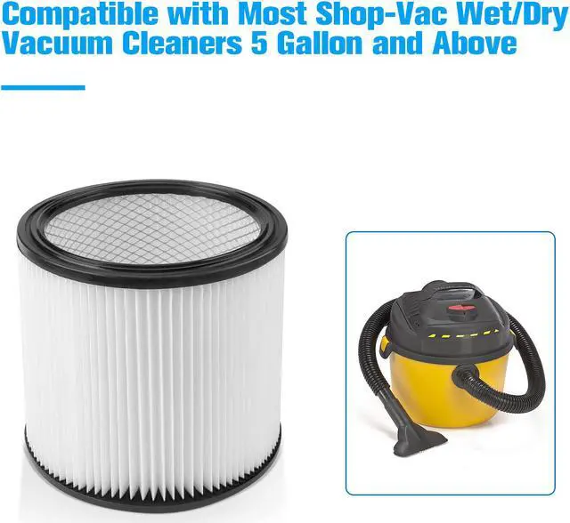 Alt view image 5 of 7 - Housmile Cartridge Filter Replacement for Shop Vac 90304 9030400 903-04-00 903-04 Wet Dry Vacs Vaccum 5 gallon+