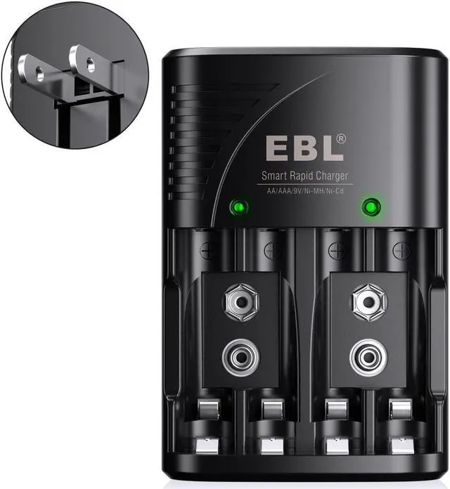 Alt view image 2 of 7 - EBL Rechargeable AA Batteries 2300mAh Double A Batteries with Battery Charger 8-Pack
