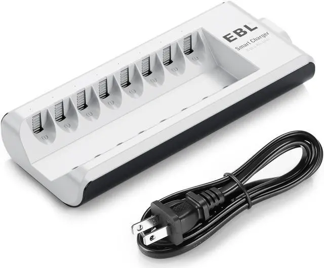 Main image of EBL 8 Bay Battery Charger for Ni-MH Ni-CD AA AAA Rechargeable Batteries